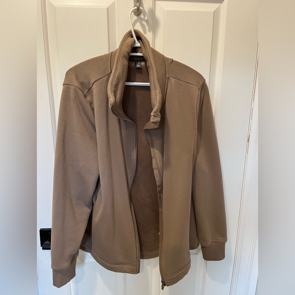Tan Zip-Up Jacket Joe Fresh Super Soft